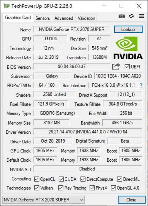 rtx2070super